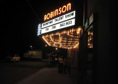 Robinson Theater Community Arts Center marquee in Richmond, VA 23223