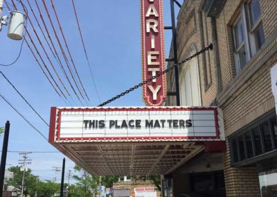 Variety Theater marquee by Wagner Signs in Cleveland, OH 44111