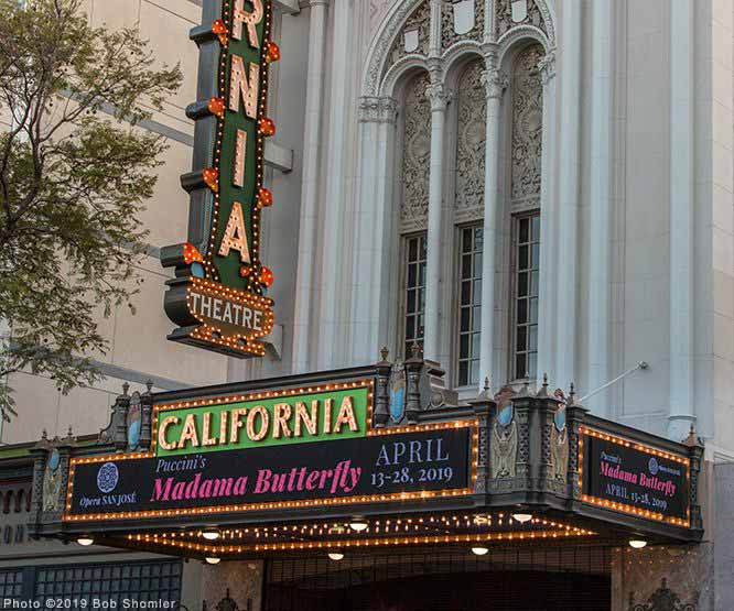 Marquee for California Theater restored by Wagner Electric Sign Co.